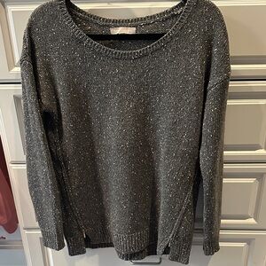 Banana Republic Charcoal Knit Sweater with side zippers